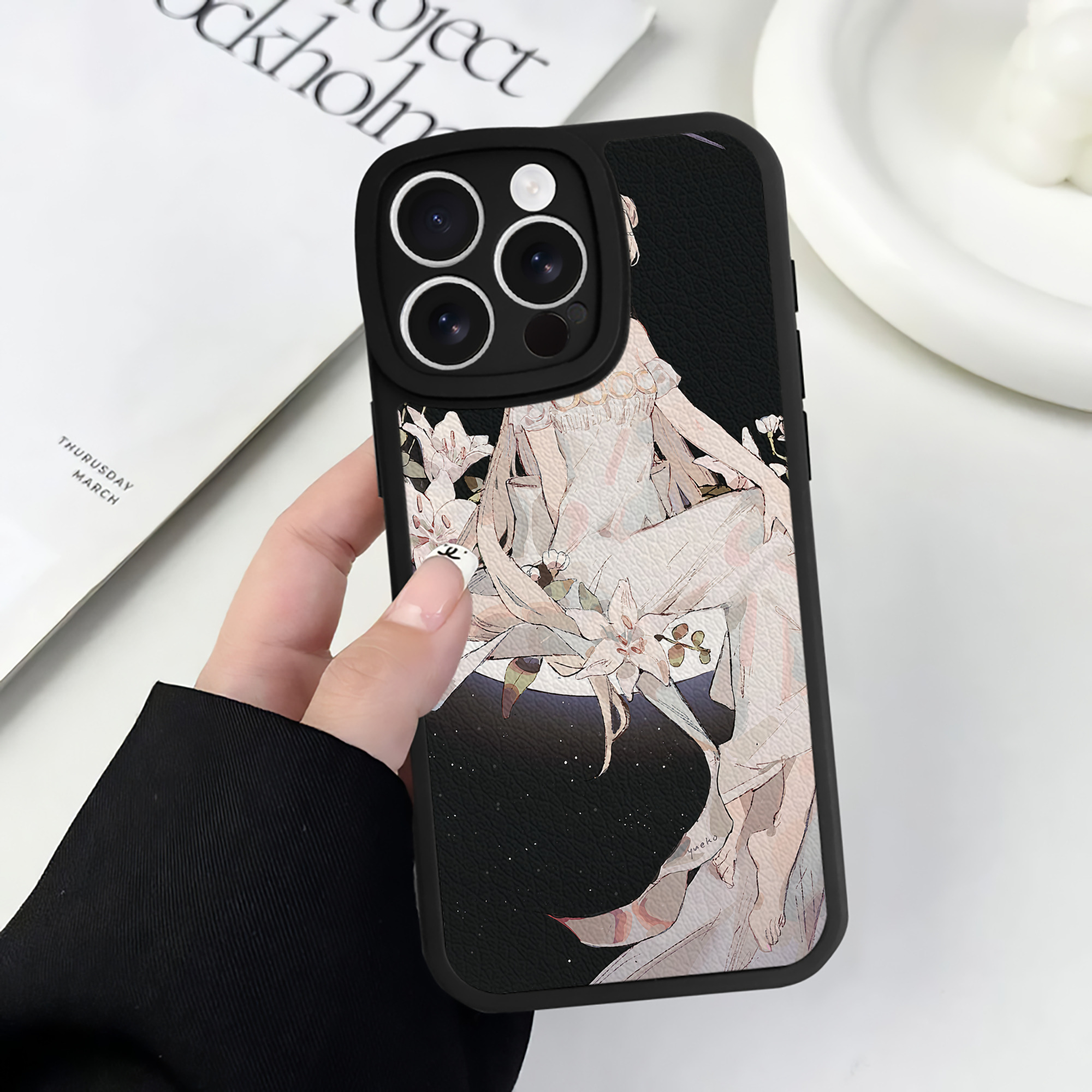 （画像用） 美少女戦士セーラームーン Sailor Moon 【iPhone 16シリーズ対応】シリコンスマホケース（レザー調） 材質：シリコン